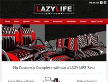 Tablet Screenshot of lazylifeseat.com